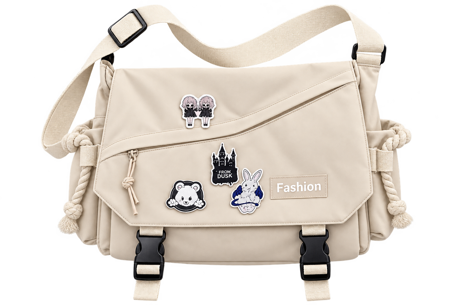 Women’s Nylon Crossbody Shoulder Bag – Large Capacity Canvas Messenger Bag