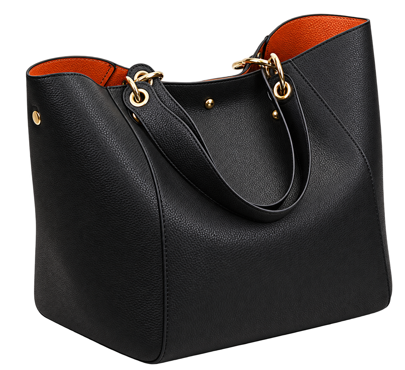 Pahajim Women's Large PU Leather Tote Bag Shoulder Handbag Top Handle Bag for Work and Shopping
