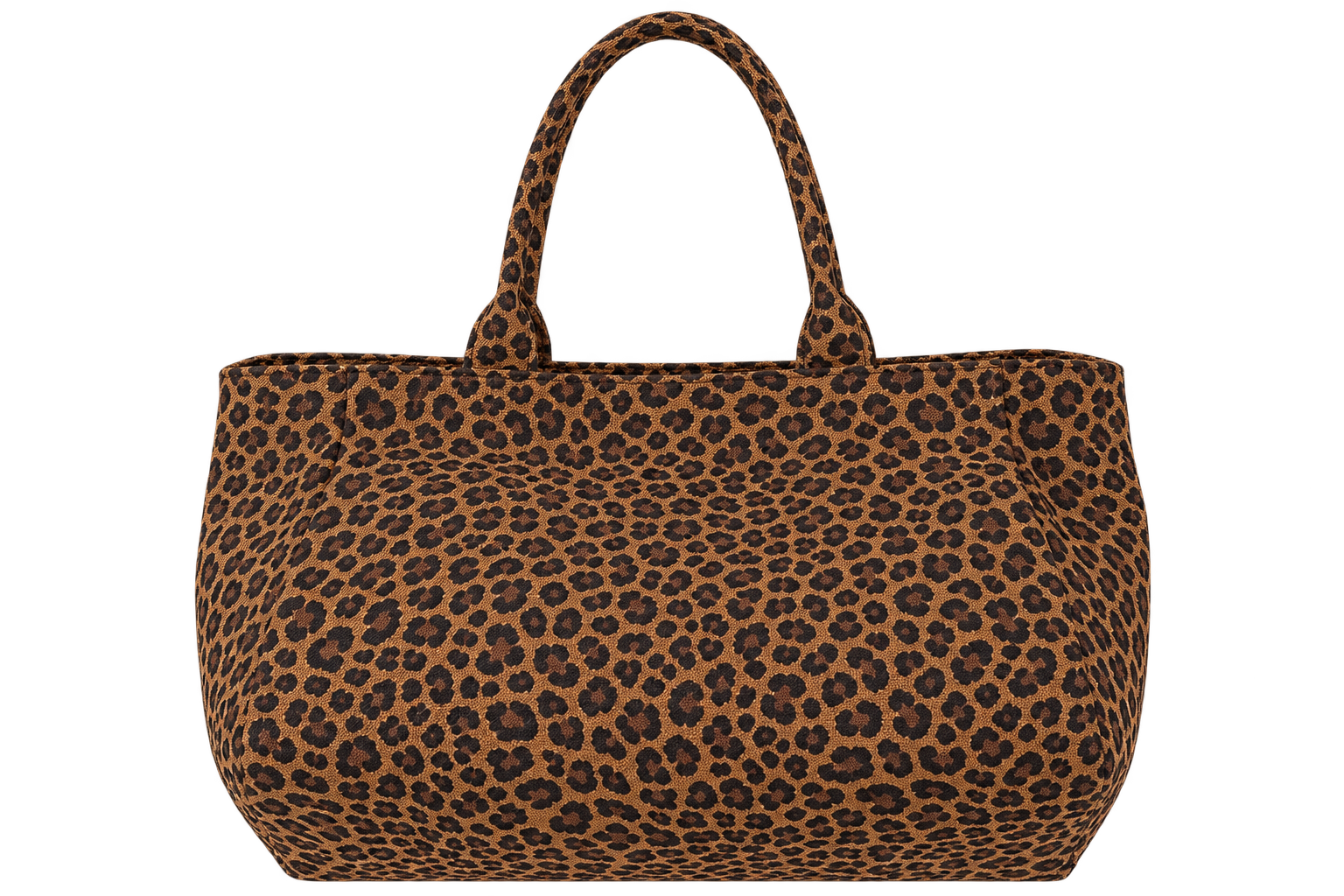 Leopard Print Tote Bag for Women – Casual Nylon Shoulder Handbag, Bucket Purse