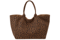 Leopard Print Tote Bag for Women – Casual Nylon Shoulder Handbag, Bucket Purse