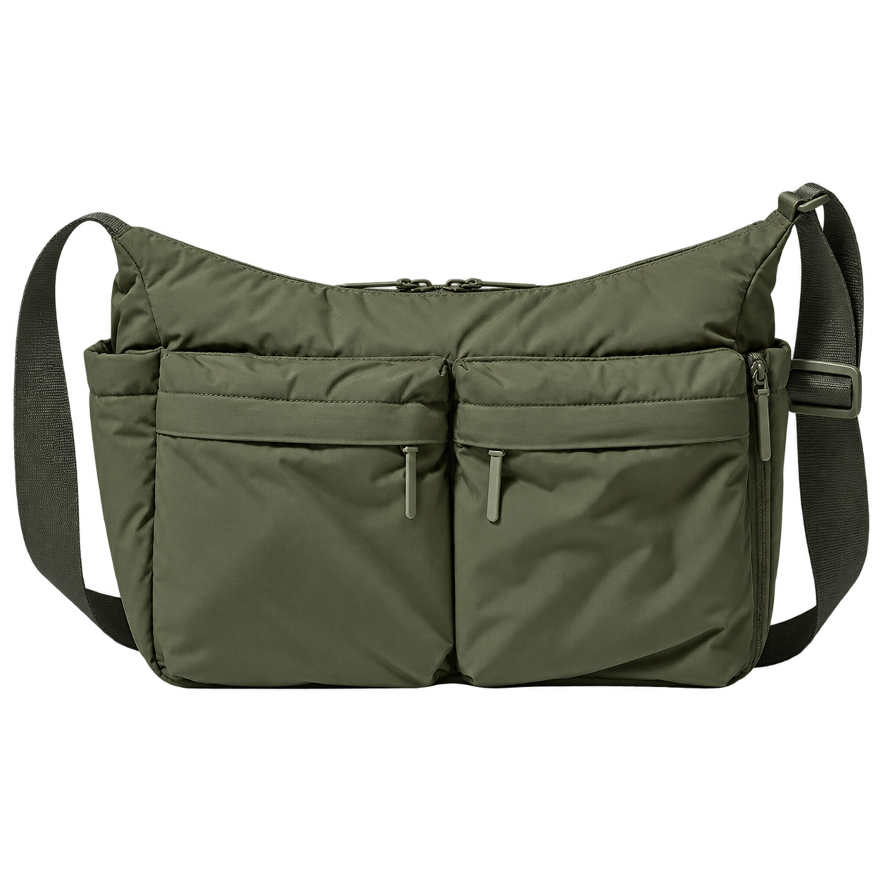 Women’s Nylon Multi-Pocket Messenger Shoulder Bag – Large Casual Travel & Shopping Handbag