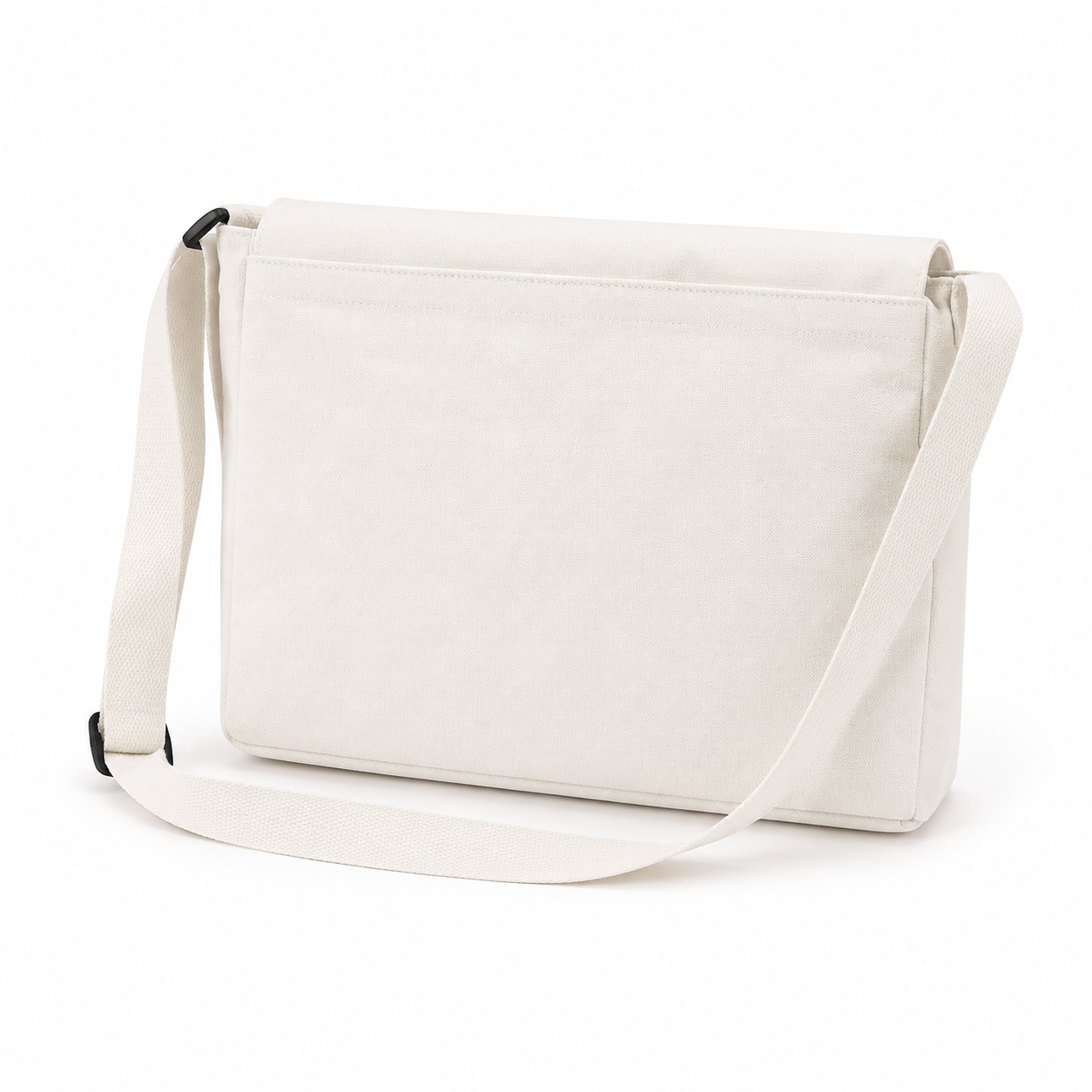 Canvas Crossbody Messenger Bag for Women – Casual Shoulder Bag with Adjustable Strap, Front Pockets