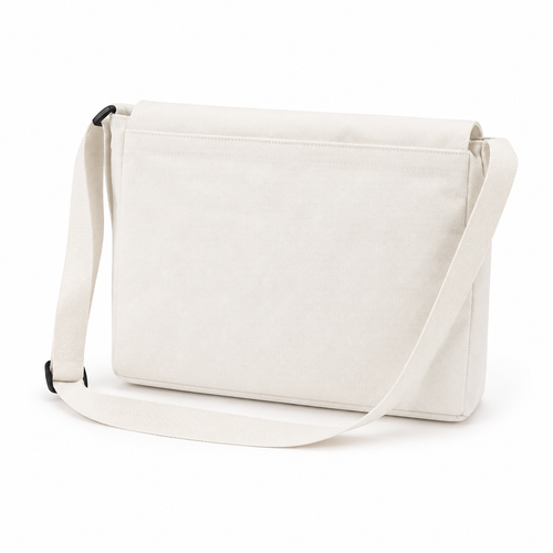 Canvas Crossbody Messenger Bag for Women – Casual Shoulder Bag with Adjustable Strap, Front Pockets